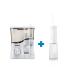 Aquapick AQ-350 stacionaraus ir Aquapick AQ-205 nešiojamo burnos irigatorių rinkinys
